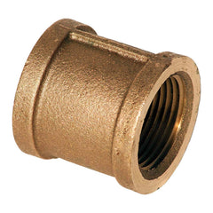 Merit Brass - Brass & Chrome Pipe Fittings Type: Reducing Coupling Fitting Size: 1-1/2 x 1-1/4 - Caliber Tooling