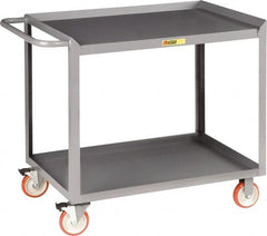 Little Giant - 1,200 Lb Capacity, 2 Shelf Mobile Workbench - 48" Wide x 24" Deep x 35-1/2" High, Steel - Caliber Tooling