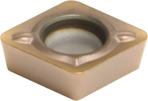 Sumitomo - CPMT21.51 ESU Grade AC520U Carbide Turning Insert - TiAlN/AlCrN Finish, 80° Diamond, 1/4" Inscr Circle, 3/32" Thick, 1/64" Corner Radius - Caliber Tooling