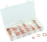 110 Pc. Copper Washer Assortment - 1/4" - 5/8" - Caliber Tooling