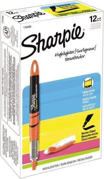 Sharpie - Fluorescent Orange Highlighter - Chisel Tip, AP Nontoxic Ink - Caliber Tooling