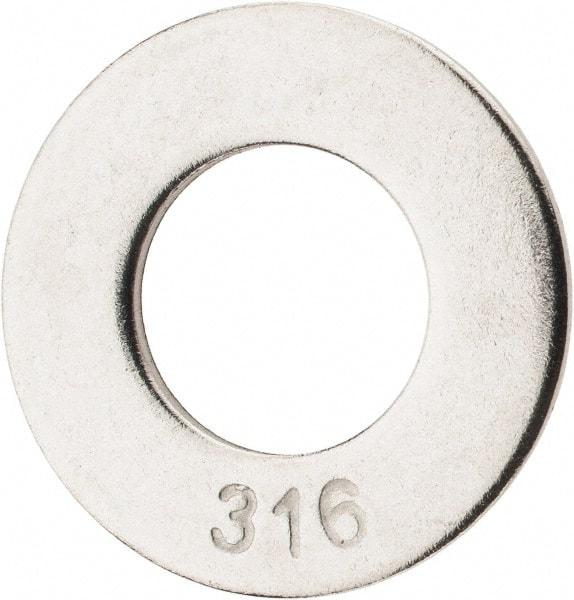 Value Collection - 5/8" Screw, Grade 316 Stainless Steel SAE Flat Washer - 11/16" ID x 1-3/4" OD, 0.134" Thick - Caliber Tooling