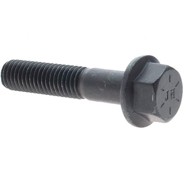 Value Collection - 1/2-13 UNC, 2-1/2" Length Under Head, Hex Drive Flange Bolt - 1-1/4" Thread Length, Grade 8 Alloy Steel, Smooth Flange, Uncoated - Caliber Tooling