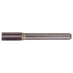SA-51 Standard Cut Solid Carbide Bur-Cylindrical without End Cut - Exact Industrial Supply