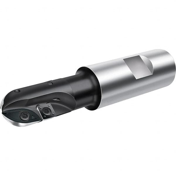 Walter - 16mm Cut Diam, 24mm Max Depth of Cut, 20mm Shank Diam, 91mm OAL, Indexable Ball Nose End Mill - 23,000 Max RPM - Caliber Tooling