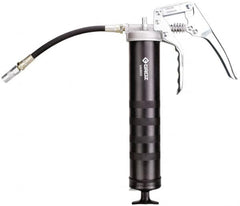 PRO-LUBE - 7,000 Max psi, Flexible Pistol Grease Gun - 14 oz Capacity, 1/8 Thread Outlet, 33 Strokes per oz - Caliber Tooling