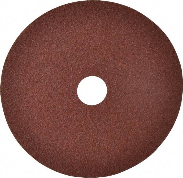 DeWALT - 4" Diam 5/8" Hole 60 Grit Fiber Disc - Aluminum Oxide, 15,200 Max RPM - Caliber Tooling