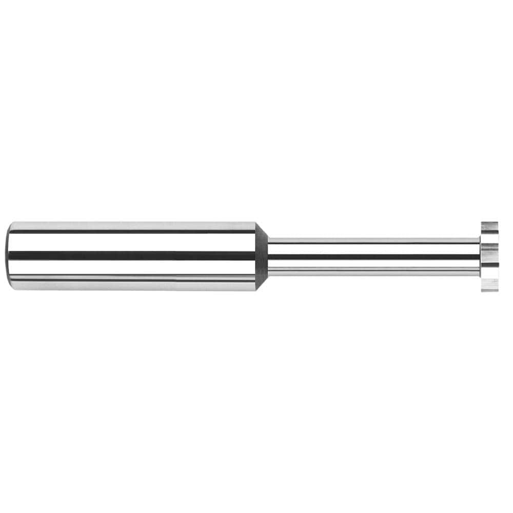 Harvey Tool - 5/16" Cut Diam, 5/32" Cut Width, 5/16" Shank, Straight-Tooth Woodruff Keyseat Cutter - Exact Industrial Supply