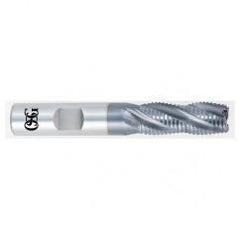 3/4 x 3/4 x 2-1/2 x 4-1/2 4 Fl HSS-CO Roughing Non-Center Cutting End Mill -  TiCN - Caliber Tooling