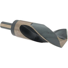 Made in USA - 1-3/16" High Speed Steel, 118° Point, Round with Flats Shank Maintenance Drill Bit - Caliber Tooling