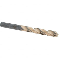 Made in USA - 23/64" High Speed Steel, 135° Point, Round with Flats Shank Maintenance Drill Bit - Caliber Tooling