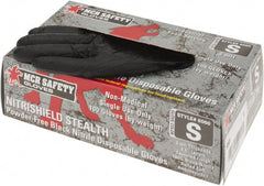 MCR Safety - Pack of (100) Size S, 3 mil, Powder Free Nitrile Disposable Gloves - Caliber Tooling