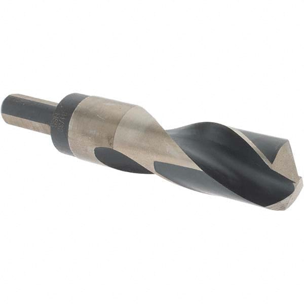 Made in USA - 31/32" High Speed Steel, 135° Point, Round with Flats Shank Maintenance Drill Bit - Caliber Tooling