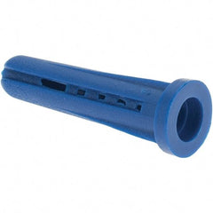 Value Collection - #8 to #10 Screw, 3/16" Diam, 7/8" Long, Plug Drywall & Hollow Wall Anchor - Plastic, Use with Concrete/Masonry, Drywall & Wallboard - Caliber Tooling