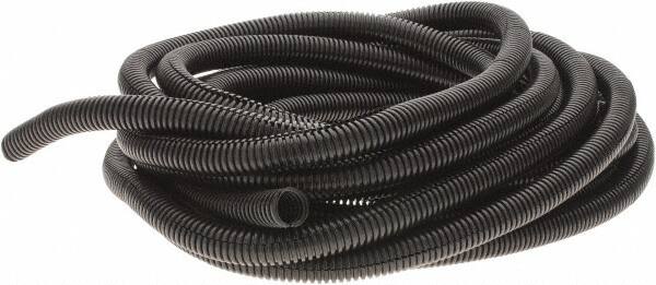 Value Collection - 25' Long, Flexible Wire Loom Conduit - Plastic, 1/2" ID - Caliber Tooling