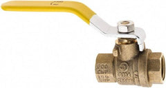 Value Collection - 3/8" Pipe, Brass Full Port Ball Valve - 2 Piece, NPT Ends, Lever Handle, 600 WOG, 150 WSP - Caliber Tooling