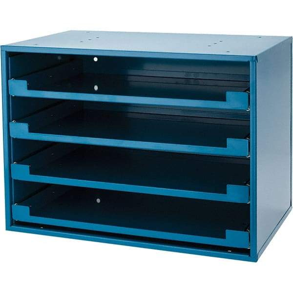 Value Collection - 4 Drawer, Small Parts Slide Rack Cabinet - 12-1/2" Deep x 20-1/2" Wide x 14-5/8" High - Caliber Tooling