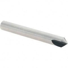 Value Collection - 3/16" Head Diam, 3/16" Shank Diam, 1 Flute 82° High Speed Steel Countersink - 1-1/2" OAL - Caliber Tooling