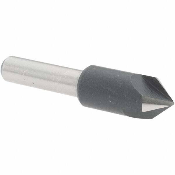 Value Collection - 3/8" Head Diam, 1/4" Shank Diam, 3 Flute 82° High Speed Steel Countersink - Caliber Tooling