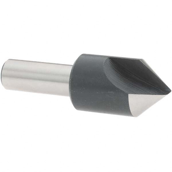 Value Collection - 7/8" Head Diam, 1/2" Shank Diam, 1 Flute 82° High Speed Steel Countersink - Caliber Tooling