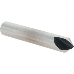 Value Collection - 1/4" Head Diam, 1/4" Shank Diam, 1 Flute 82° High Speed Steel Countersink - Caliber Tooling