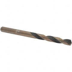 Import - 1/4" High Speed Steel, 135° Point, Round with Flats Shank Maintenance Drill Bit - Caliber Tooling