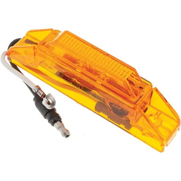 Truck-Lite - 4" Long, 0.05 Amp, LED Side Marker Light Kit - 12 Volts, Yellow - Caliber Tooling