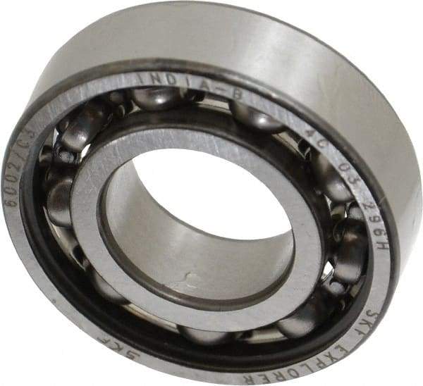 SKF - 15mm Bore Diam, 32mm OD, Open Deep Groove Radial Ball Bearing - 9mm Wide, 1 Row, Round Bore, 2,850 Nm Static Capacity, 5,850 Nm Dynamic Capacity - Caliber Tooling