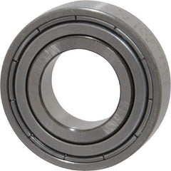 SKF - 17mm Bore Diam, 35mm OD, Double Shield Deep Groove Radial Ball Bearing - 10mm Wide, 1 Row, Round Bore, 3,250 Nm Static Capacity, 6,370 Nm Dynamic Capacity - Caliber Tooling