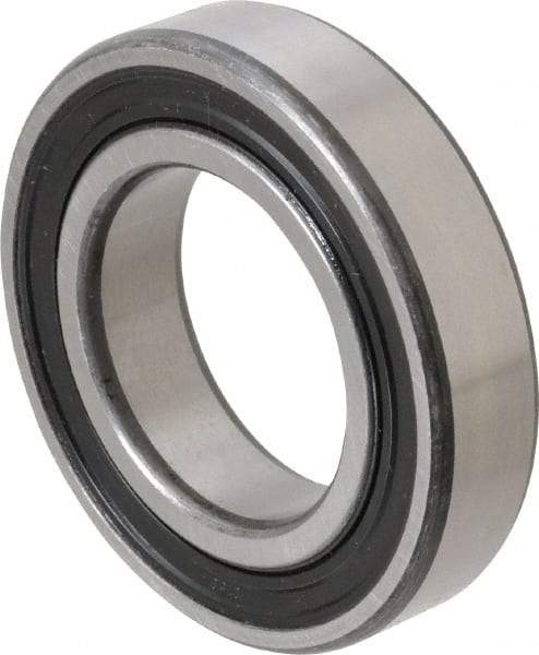 SKF - 35mm Bore Diam, 62mm OD, Double Seal Deep Groove Radial Ball Bearing - 14mm Wide, 1 Row, Round Bore, 10,200 Nm Static Capacity, 16,800 Nm Dynamic Capacity - Caliber Tooling