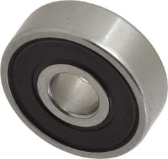 SKF - 7mm Bore Diam, 22mm OD, Double Seal Deep Groove Radial Ball Bearing - 7mm Wide, 1 Row, Round Bore, 1,370 Nm Static Capacity, 3,450 Nm Dynamic Capacity - Caliber Tooling