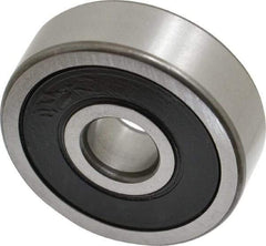 SKF - 10mm Bore Diam, 35mm OD, Double Seal Deep Groove Radial Ball Bearing - 11mm Wide, 1 Row, Round Bore, 3,400 Nm Static Capacity, 8,520 Nm Dynamic Capacity - Caliber Tooling