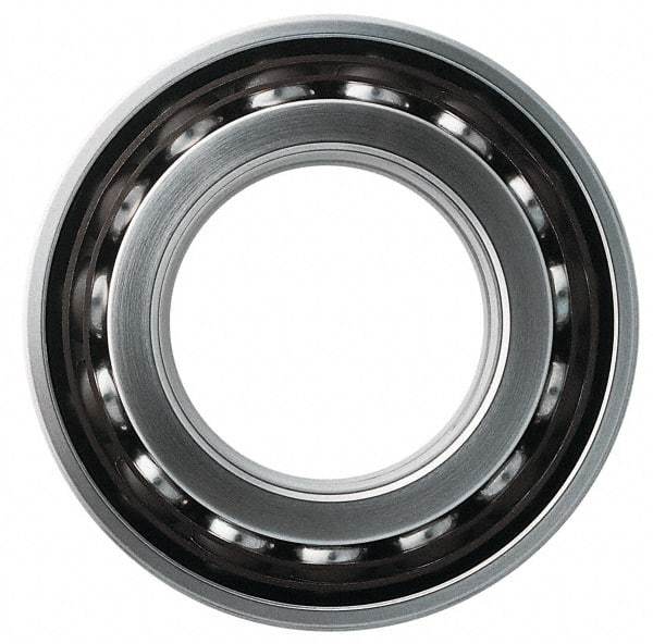 SKF - 10mm Bore Diam, 30mm OD, Open Angular Contact Radial Ball Bearing - 14mm Wide, 2 Rows, Round Bore, 4,300 Lb Static Capacity, 7,610 Lb Dynamic Capacity - Caliber Tooling