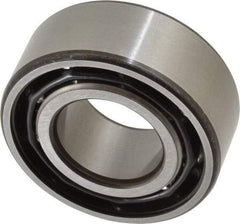 SKF - 25mm Bore Diam, 52mm OD, Open Angular Contact Radial Ball Bearing - 20.6mm Wide, 2 Rows, Round Bore, 14,300 Lb Static Capacity, 20,800 Lb Dynamic Capacity - Caliber Tooling