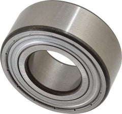 SKF - 25mm Bore Diam, 52mm OD, Double Shield Angular Contact Radial Ball Bearing - 20.6mm Wide, 2 Rows, Round Bore, 14,300 Lb Static Capacity, 20,800 Lb Dynamic Capacity - Caliber Tooling