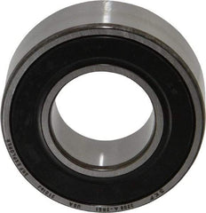 SKF - 40mm Bore Diam, 80mm OD, Double Seal Angular Contact Radial Ball Bearing - 30.2mm Wide, 2 Rows, Round Bore, 34,000 Lb Static Capacity, 44,900 Lb Dynamic Capacity - Caliber Tooling