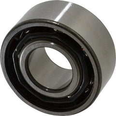 SKF - 35mm Bore Diam, 80mm OD, Open Angular Contact Radial Ball Bearing - 34.9mm Wide, 2 Rows, Round Bore, 35,500 Lb Static Capacity, 49,400 Lb Dynamic Capacity - Caliber Tooling