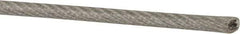 Value Collection - 1/8" x 3/32" Diam, Aircraft Cable - 920 Lb Breaking Strength, 7 x 7 Strand Core, Vinyl Coating - Caliber Tooling