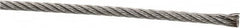 Value Collection - 3/32" Diam, Aircraft Cable - 920 Lb Breaking Strength, 7 x 7 Strand Core - Caliber Tooling