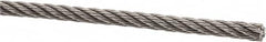 Value Collection - 1/8" Diam, Aircraft Cable - 1,700 Lb Breaking Strength, 7 x 7 Strand Core - Caliber Tooling