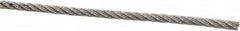 Value Collection - 1/16" Diam, Aircraft Cable - 480 Lb Breaking Strength, 7 x 7 Strand Core - Caliber Tooling