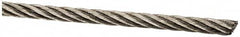 Value Collection - 1/8" Diam, Aircraft Cable - 1,760 Lb Breaking Strength, 7 x 19 Strand Core - Caliber Tooling