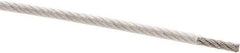 Value Collection - 1/8" x 3/32" Diam, Aircraft Cable - 920 Lb Breaking Strength, 7 x 19 Strand Core, Nylon Coating - Caliber Tooling