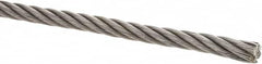 Value Collection - 3/8" Diam, Steel Wire Rope - 10,980 Lb Breaking Strength, 6 x 19 IWRC - Caliber Tooling