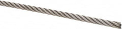 Value Collection - 1/4" Diam, Steel Wire Rope - 4,940 Lb Breaking Strength, 6 x 19 IWRC - Caliber Tooling