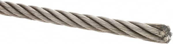 Value Collection - 1/2" Diam, Steel Wire Rope - 19,260 Lb Breaking Strength, 6 x 19 IWRC - Caliber Tooling