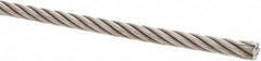 Value Collection - 5/16" Diam, Steel Wire Rope - 8,240 Lb Breaking Strength, 6 x 19 IWRC - Caliber Tooling