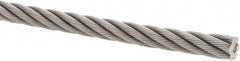 Value Collection - 1/2" Diam, Steel Wire Rope - 20,700 Lb Breaking Strength, 6 x 19 IWRC - Caliber Tooling