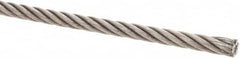 Value Collection - 5/16" Diam, Steel Wire Rope - 7,660 Lb Breaking Strength, 6 x 19 IWRC - Caliber Tooling