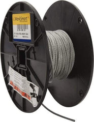 Value Collection - 1/8" Diam, Aircraft Cable - 1,700 Lb Breaking Strength, 7 x 7 Strand Core - Caliber Tooling